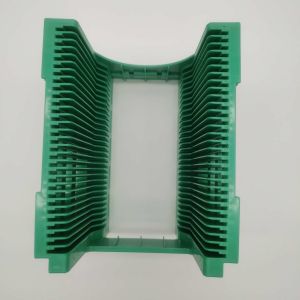 Green PP Wafer Shipping Cassette 30 Slot General And Ultrasonic Cleaning