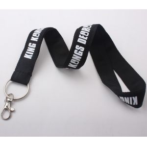 Cute 1.5cm width metal hook event staff lanyards for Exhibition