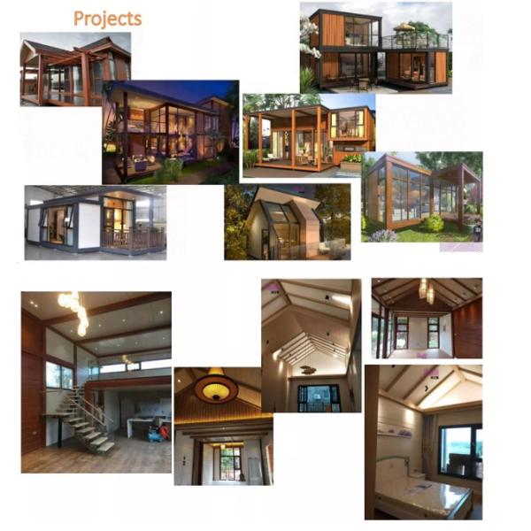 3 Bedrooms Light Steel Structure Villa 200km / H Wind Resistant Environment Friendly