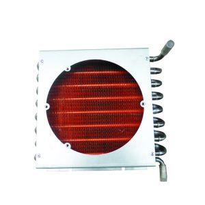 China 7mm Anodizing Copper  Window Flat Finned Tube Heat Exchanger on sale