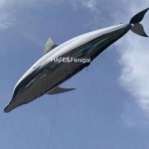 Inflatable Customzied Remote Control Helium Filled Whale And Dolphin Models For