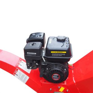40mm Chipping Garden Wood Chipper CE 196cc Engine Tree Shredder Machine