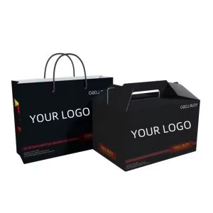 Cheap Industrial Food Packaging Custom Logo-Printed Fried Chicken Boxes French Fries Lunch Boxes for Fast Food Delivery for sale