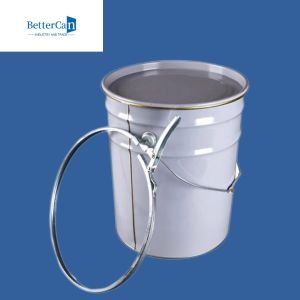 Metal Unlined Paint Cans , 5 Gallon Paint Buckets With Lids