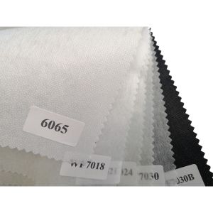 50% Polyester / 50% Nylon GAOXIN Non Woven Fusible Interlining for Garment Satin