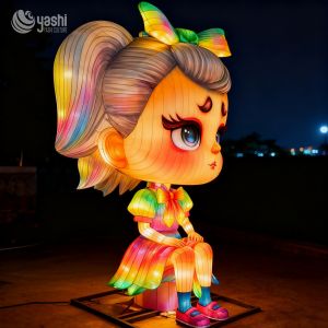 Traditional Chinese Festival Handmade Lanterns, Cartoon Character Lanterns for