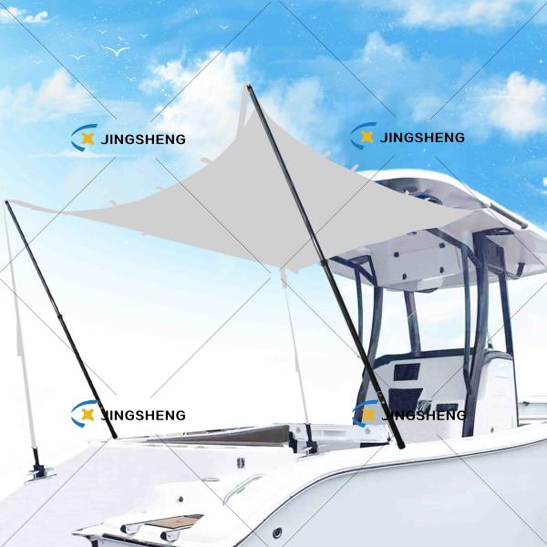 Quality 8ft Heavy Duty Sunshade Pole | Designed for Outrigger Use - Glossy Black wholesale