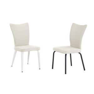 China Durable PU Leather Dining Chairs Comfortable  610*450*920mm 4Legs on sale