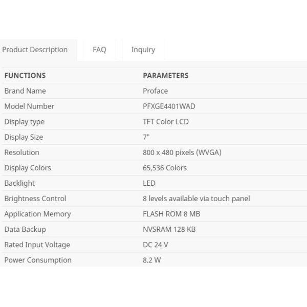 PFXGE4401WAD Pro-face Touch Screen Interface Panel