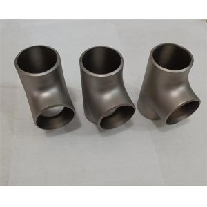 Butt Welded Titanium Gr2 Gr4 Gr5 Straight Tee With ASME B16.9 B36.19M