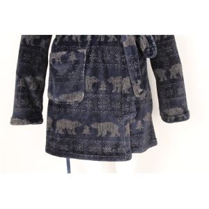 Soft Touch 100% Polyester Ladies Coral Fleece Bathrobe With Removable Belt