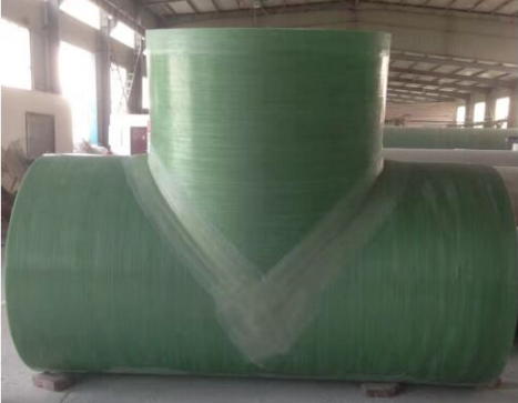 Three Way Four Way Fiberglass Pipe Elbow Tee FRP GRP Equal And Reducing Tees 6m 12m