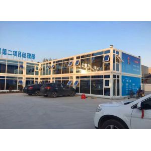Two - Layer Glass Curtain Commercial Modular Buildings With Multiplayer