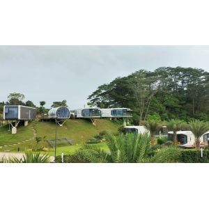 Prefab Portable Mobile House With Rock Wool Sandwich Panel Wall