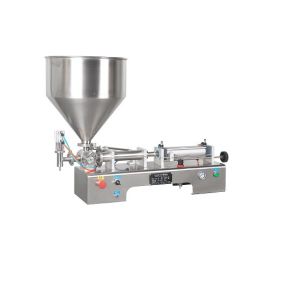 Restaurant Industrial Filling Machine Horizontal Pneumatic Liquid Paste Filling