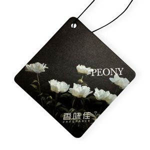 Cheap Square Hanging Paper Air Freshener With Scent 70x70mm for sale