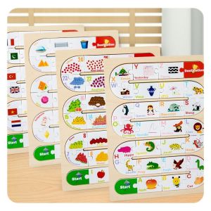 Wooden Alphabetic Puzzle Toy Early Childhood Enlightenment Logic Matching Puzzle