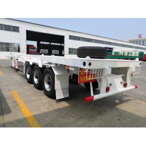 China Customizable Semi Truck Flatbed Trailer With Optional FUWA / BPW Axle on sale