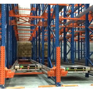 Cold Room Steel Radio Shuttle Racking System Heavy Duty For Warehouse Storage