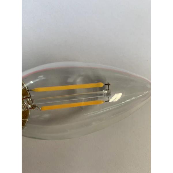 2w Filament Led Light Bulbs , Led Energy Saving Bulb Pc Glass