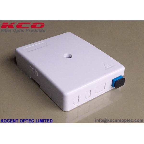 Quality KCO-FTB-02N 2 Port 2 Core Fiber Optical Termination Box FTTH Indoor Face Plate Socket SC/UPC SC/APC wholesale