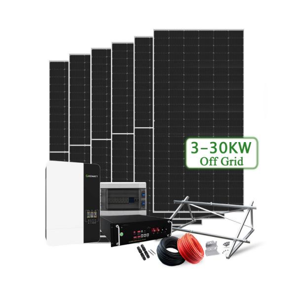 Complete 48V On Off Grid Hybrid Solar Panel Power System 3 Phase 5KW 8KW 10KW
