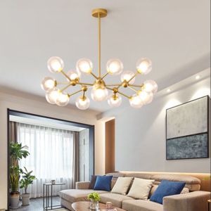 Cheap Modern LED glass bubble chandelier metal plexiglass lamp Ceiling Decor modo Glass Ball Chandelier(WH-MI-247) for sale