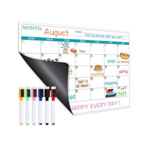 China Stain Resistant Surface Fridge Magnet Dry Erase Calendar For Refrigerator on sale