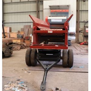 Customizable Mobile Horizontal Wood Chipper Shredder Dry And Wet Wood Log