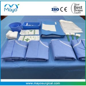 Cheap Customized Sterile Cardiothoracic Drapes For Femoral Angiography Drape Pack for sale