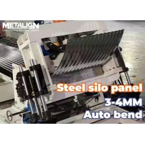 Galvanized Steel Agricultural Panels Silo Roll Forming Machine With Pre Punched
