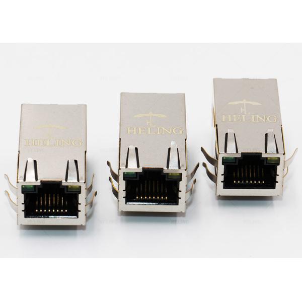Quality Splitters PCB PoE RJ45 Connector Single Port With 50 U" Gold Plating Terminal wholesale