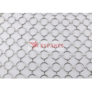 Architectural S Hook Metal Ring Mesh Curtain For Interior Partition