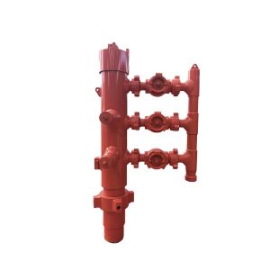 Cheap 5-1/2'' API Casing LTC Buckle connected 35Mpa Working Pressure Double Plug Cementing Head for sale