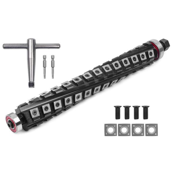 Quality Helical Cutterhead For DeWalt DW735 DW735X Planer With Extra 10 Pack Carbide Inserts Wood Shaving Machine Cutting Shelix Spiral Cutter Head for Woodworking wholesale