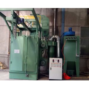 Single Hook Automatic Shot Blasting Machine , Castings Cleaning Shot Blasting