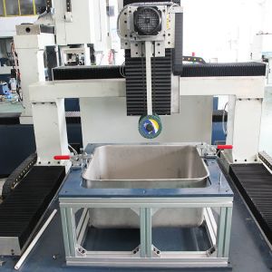 Custom CNC Polishing Machine for Stainless Steel Sinks with 380V-50HZ Power and