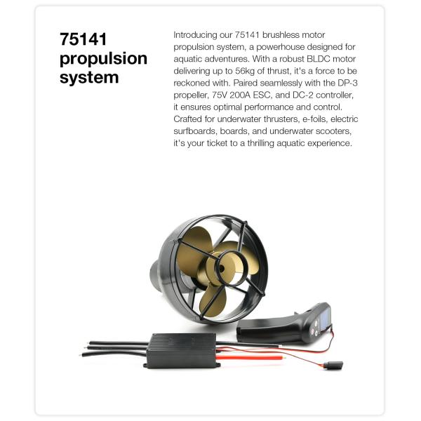IP68 Waterproof Brushless Thruster Motor 55KG Thrust 10KW