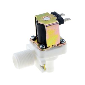 Cheap NC G1/2 DN15 Water Dispenser Inlet Plastic Solenoid Valve Quarter External Thread Outlet 12mm Pagoda DC24V 12V AC 220V 110V for sale