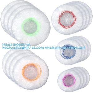 Culinary Elements Reusable Bowl Covers With Elastic, Plastic Food Storage Cover