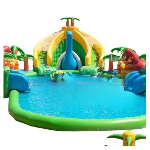 Cheap Gonflables Toboggans Bords de Piscines Inflatable Water Slide with Pool Juegos Acuaticos for sale
