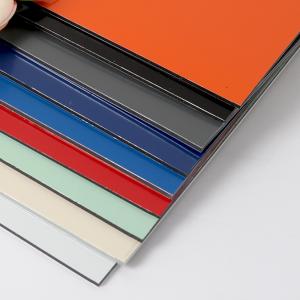 Cheap PE Core 0.3mm Fire Proof ACP Sheet Cladding ISO Advertising for sale