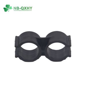 Welding PVC/Plastic Double Tube Water Supply Pipe Fitting Clamp with Butterfly