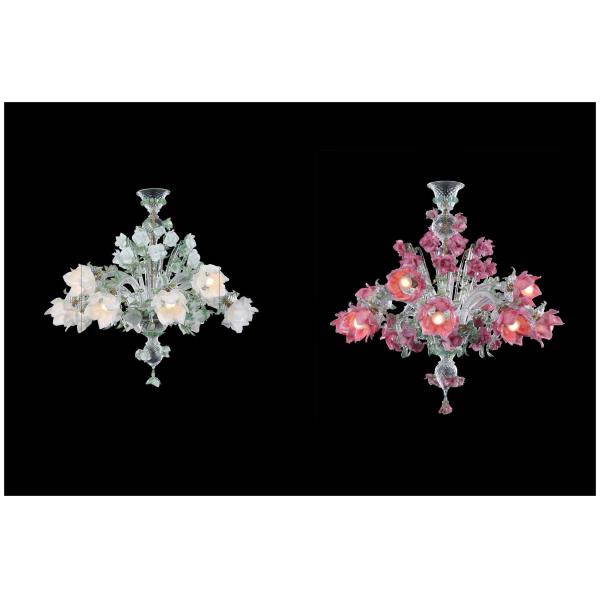 Clear Or Colourful Custom Creative Glass Chandeliers Contemporary Chandeliers For High Ceilings