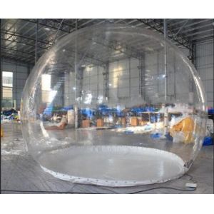 PVC Clear Giant Inflatable Show Ball , Inflatable Snow Globe For Christmas