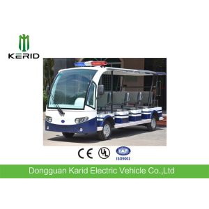 11 Sofa Seats 5kw Electric Utility Vehicle Tourist Bus With Alarm Lamp