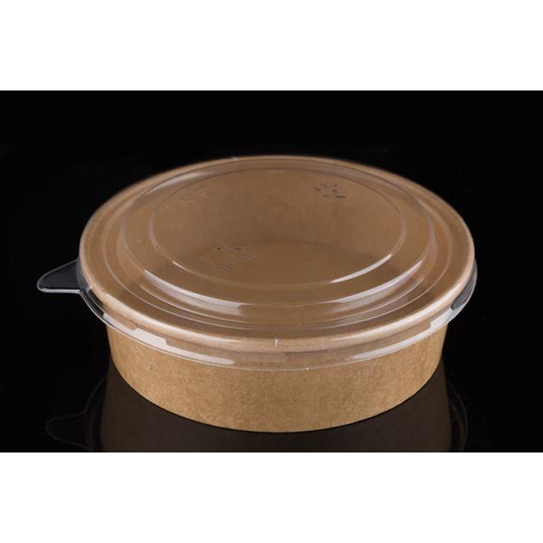 Quality Round Disposable Salad Bowls With Lids , Durable Take Away Paper Serving Bowls wholesale