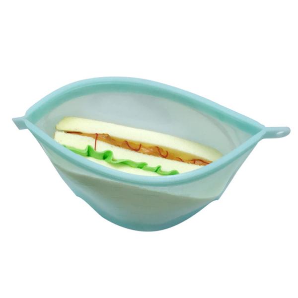 Quality New products 2018 Reusable Silicone Food Storage Bag Large Washable Silicone Fresh Bag for Fruits Vegetables Meat wholesale