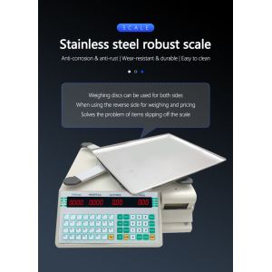 Advanced SHV-TMA Bar Code Table Scale 30kg with ABS Plastic/Stainless Steel