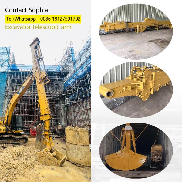 BS900 High Strenght Plated Board Excavator Telescopic Arm For ZX330 ZX350 ZX360